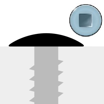 Image Vis à métal à tête évasée (truss) - prise carrée